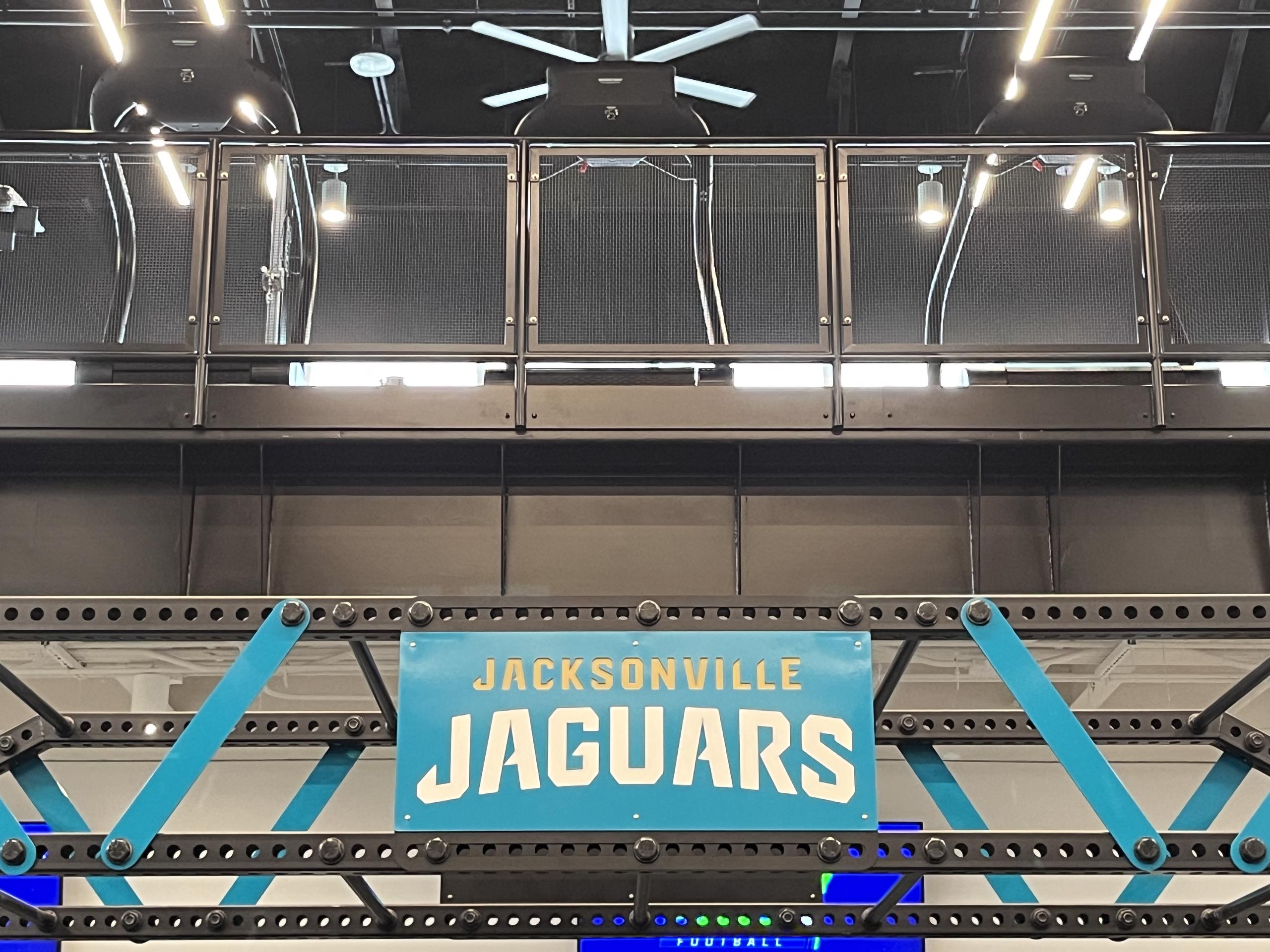 Jacksonville Jaguars Practice Facility metal railing